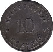 10 Pfennig - Viechtach, Germany, 1917 reverse image