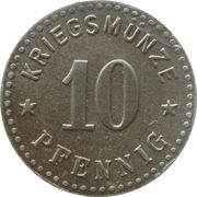 10 Pfennig - Viechtach, Germany, 1917 reverse image
