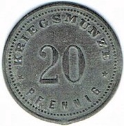 20 Pfennig - Viechtach, Germany, 1917 reverse image