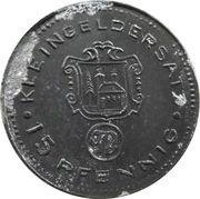 15 Pfennig - Waldkirchen Franz Danzer Bankgeschäft, Germany,  reverse image
