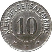 10 Pfennig - Weidenbach Apotheke Weidenbach-Triesdorf, Germany,  reverse image