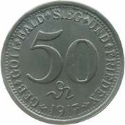 50 Pfennig - Weiler, Germany, 1917 reverse image