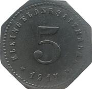 5 Pfennig - Weilheim, Germany, 1917 reverse image