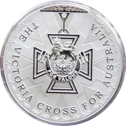 5 Dollars - Elizabeth II 4th Portrait - Victoria Cross For Australia - Silver Proof, Australia, 2014 reverse image
