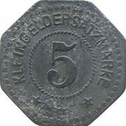 5 Pfennig - Weissenstadt, Germany, 1917 reverse image