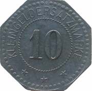 10 Pfennig - Weissenstadt, Germany, 1917 reverse image