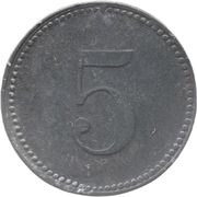 5 Pfennig - Wemding, Germany, 1917 reverse image