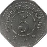 5 Pfennig - Wissing, Germany, 1917 reverse image