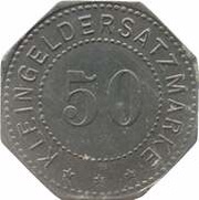 50 Pfennig - Wissing, Germany, 1917 reverse image