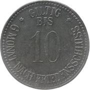 10 Pfennig - Wolnzach, Germany, 1917 reverse image