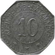 10 Pfennig - Wörth an der Donau Schlossapotheke, Germany,  reverse image