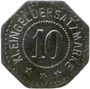 10 Pfennig - Wörth an der Donau Schlossapotheke, Germany,  reverse image