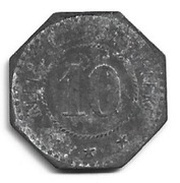 10 Pfennig - Wörth an der Donau Schlossapotheke, Germany,  reverse image