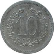 10 Pfennig - Zirndorf, Germany, 1917 reverse image