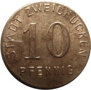 10 Pfennig - Zweibrücken obverse image