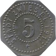 5 Pfennig - Zwiesel obverse image
