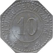 10 Pfennig - Zwiesel, Germany, 1917 reverse image