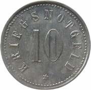 10 Pfennig - Zwiesel, Germany, 1918 reverse image