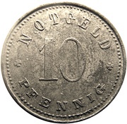 10 Pfennig - Zwiesel, Germany, 1920 reverse image