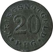 20 Pfennig - Zwiesel, Germany, 1919 reverse image