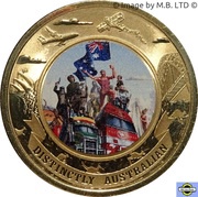 5 Dollars - Elizabeth II 4th Portrait - Distinctly Australian reverse image