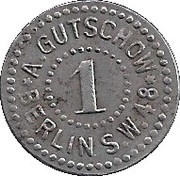 1 Pfennig - Berlin A. Gutschow obverse image