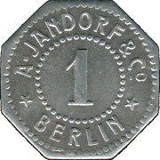 1 Pfennig - Berlin A. Jandorf and Co. obverse image