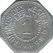 1 Pfennig - Berlin Kaufhaus des Westens GmbH obverse image