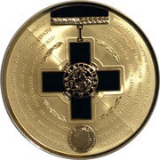 5 Dollars - Elizabeth II 4th Portrait - Australian Bravery Medal - Silver Gilded obverse image