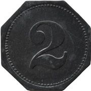 2 Pfennig - Berlin Alexanderwerk A. von dern Nahmer A.G, Germany,  reverse image