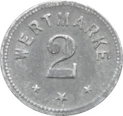 2 Pfennig - Berlin A. Wertheim, Germany,  reverse image