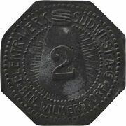 2 Pfennig - Berlin-Wilmersdorf Elektr. Werk Südwest AG obverse image