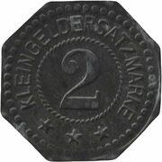 2 Pfennig - Berlin-Wilmersdorf Elektr. Werk Südwest AG, Germany,  reverse image