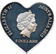 5 Dollars - Elizabeth II 4th Portrait - Eternal Love - Silver Proof obverse image