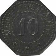 10 Pfennig - Berlin-Wilmersdorf Elektr. Werk Südwest AG, Germany,  reverse image