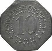 10 Pfennig - Berlin Westf. Anh. Sprengstoff AG obverse image