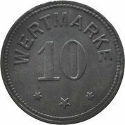 10 Pfennig - Berlin A. Wertheim, Germany,  reverse image