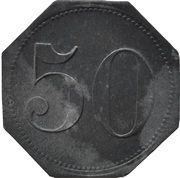 50 Pfennig - Berlin Alexanderwerk A. von dern Nahmer A.G, Germany,  reverse image