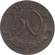 50 Pfennig - Berlin A. Wertheim, Germany,  reverse image