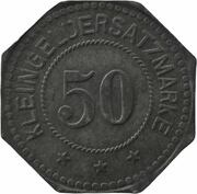 50 Pfennig - Berlin-Wilmersdorf Elektr. Werk Südwest AG, Germany,  reverse image