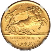 100 Franga Ari Zog; Prova obverse image