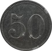 50 Pfennig - Berlin Manoli Kantine, Germany,  reverse image