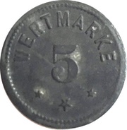 5 Pfennig - Berlin A. Wertheim, Germany,  reverse image
