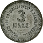 3 Mark - Charlottenburg Deutsche Ton and Steinzeugwerke A. G. obverse image