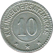 10 Pfennig - Crossen, Germany,  reverse image