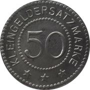 50 Pfennig - Crossen, Germany,  reverse image