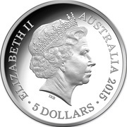 5 Dollars - Elizabeth II 4th Portrait - Longest-Reigning Monarch - Silver Proof obverse image