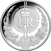 5 Dollars - Elizabeth II 4th Portrait - Longest-Reigning Monarch - Silver Proof, Australia, 2015 reverse image