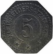 5 Pfennig - Eberswalde Ardeltwerke G.M.B.H, Germany,  reverse image