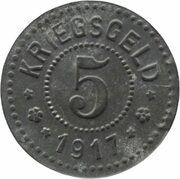 5 Pfennig - Frankfurt an der Oder, Germany, 1917 reverse image